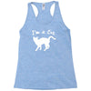 i am a cat lover Racerback Tank