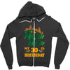 Rockin Rollin 30th Year Birthday Zipper Hoodie