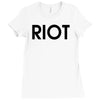 riot t shirt funny t shirt cool tshirt tv t shirt drinking shirt (also Ladies Fitted T-Shirt