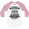Super Cool Stepmom Of A Freaking Awesome Grandson 3/4 Sleeve Shirt
