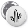 minimalistic cactus Pin-back button