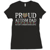 proud autism dad Ladies Fitted T-Shirt