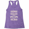 proud vet tech dad Racerback Tank