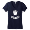 i'd hit that black jack Women's V-Neck T-Shirt