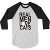 real men love cat 3/4 Sleeve Shirt
