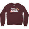 blessed sister with flower white color Crewneck Sweatshirt
