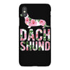 dachshund floral iPhoneX