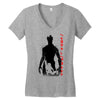 crazy rocket guardians japan poster shape cosmos space fighters Women's V-Neck T-Shirt