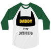 daddy is my superhero 3/4 Sleeve Shirt