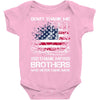 Veteran Don't Thank Me Thank My Brothers Who Never Came Back Baby Bodysuit