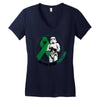 never stop fighting Women's V-Neck T-Shirt