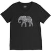 elephant filled pattern cool V-Neck Tee