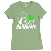 chillkr&ouml;te  fun kult shit bong marihuana joint smoke weed punk gras Ladies Fitted T-Shirt