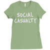 social casualty Ladies Fitted T-Shirt