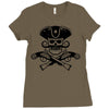 retro pirate Ladies Fitted T-Shirt