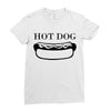 hot dog Ladies Fitted T-Shirt