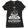 I Am Music Actually In A Very Commited Relationship Ladies Fitted T-Shirt