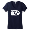 bullet bill sticker vinyl decal   super mario bros nintendo car window Women's V-Neck T-Shirt