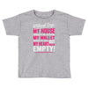 without dogs my heart would be empty Toddler T-shirt