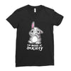 bunny anxiety Ladies Fitted T-Shirt