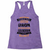 Super Cool Grandpa Of A Freaking Awesome Grandson Racerback Tank