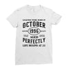 legends were born in october genuıne 1996 qualıty one kind of aged l Ladies Fitted T-Shirt