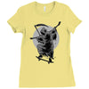 reaper skater Ladies Fitted T-Shirt