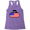 usa curling Racerback Tank