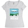 i want to read Women's Triblend Scoop T-shirt