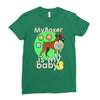 my boxer is my baby1 Ladies Fitted T-Shirt