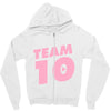 team 10 light pink Zipper Hoodie