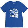 i like trains V-Neck Tee