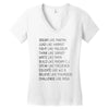 Dream Like Martin Women's V-Neck T-Shirt