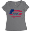 happy 4th of july Women's Triblend Scoop T-shirt