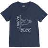 rabbit duck white V-Neck Tee