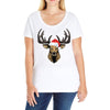 noel deer Ladies Curvy T-Shirt