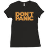 don't panic Ladies Fitted T-Shirt