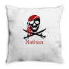 personalized pirate Throw Pillow