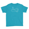 funny rude fingers ideal birthday gift or present Youth Tee