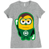 minion parody green lantern Ladies Fitted T-Shirt