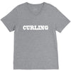 curling V-Neck Tee