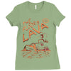 the floor is lava Ladies Fitted T-Shirt