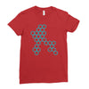 six hexagonal best trending Ladies Fitted T-Shirt