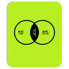 music elitism venn diagram musician indie snob rock geek shirt t shirt Mousepad