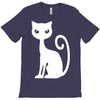 white cat funny T-Shirt