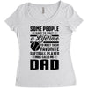 Some People Have To Wait a Lifetime To Meet Their Favorite Softball Women's Triblend Scoop T-shirt