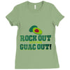 rock out with your guac out Ladies Fitted T-Shirt