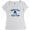 emerald hill track team Women's Triblend Scoop T-shirt