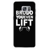 bro do you even lift baseball raglan Samsung Galaxy S7