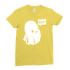boo (2) Ladies Fitted T-Shirt